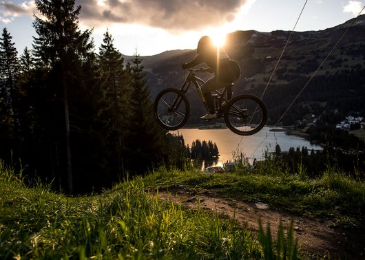 Biking in Lenzerheide. Hiking in the Alps. Biking in Lenzerheide. Hiking in the Alps.